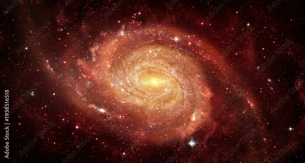 Fototapeta premium Beautiful galaxy on night sky, star in the space. Lonely galaxy in outer space. Elements of this image furnished by NASA.