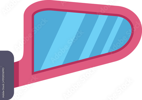 Car side mirror providing rearview visibility for safety