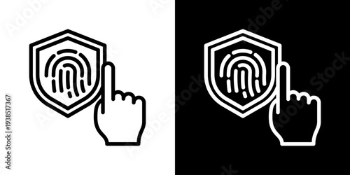 Access Control Icon Set Vector Collection Isolated In Black And White