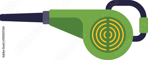 Green leaf blower for gardening and outdoor cleaning