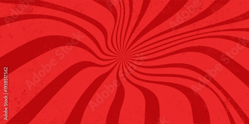 Vibrant red comic book sunburst background. modern eps 10