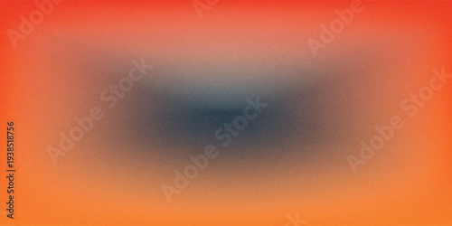 Fiery red brown burnt orange copper black abstract background. Geometric shape. Color gradient. 3d effect. Noise rough grungy grain. Neon light metallic. Design. Template. Web banner. Wide. Panoramic.