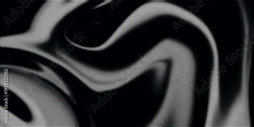 Dotted gradient halftone background. Horizontal seamless dotted pattern in pop art style. Abstract modern stylish texture. Fade gradient black and white half tone background. Eps10