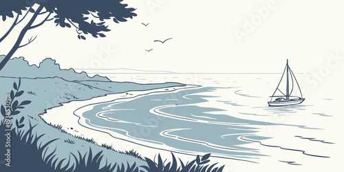 A majestic sailing ship navigates through a stormy sea under a dark and cloudy sky Vector