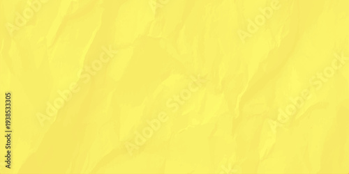 vibrant yellow crumpled paper texture background with organic wrinkles and soft shadows for creative design concepts