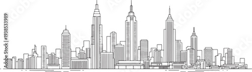 New York City Skyline Buildings.