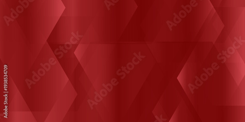 Deep red abstract geometric background with overlapping transparent diamond shapes and subtle light gradients