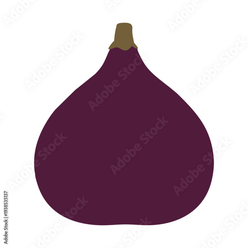 vector red pear isolated on white background