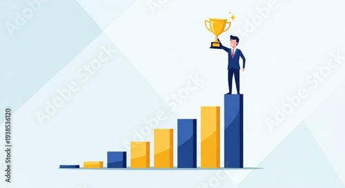 business man with graph