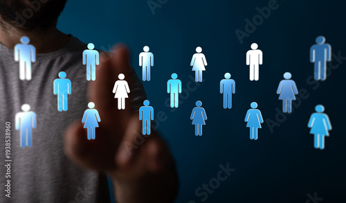 Abstract image of a person ...