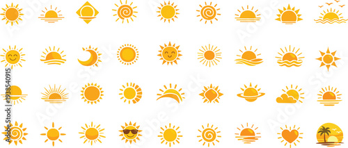 Sun vector illustration 