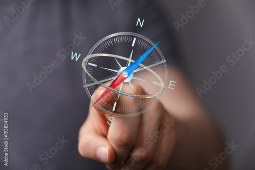 Close up of a hand pointing...