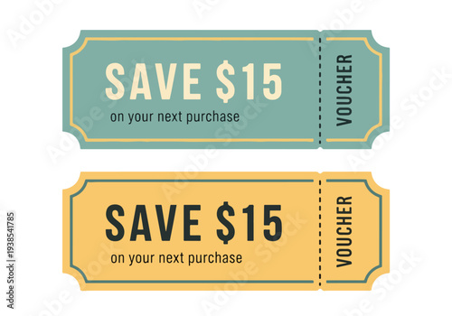 Save $15 instantly with this limited-time exclusive sales voucher ticket
