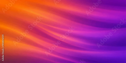 An abstract purple and colorful background features flowing waves of smooth violet silk and satin fabric with soft light patterns and motion lines in a vibrant digital art illustration