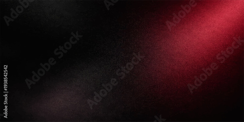 A dark red abstract background with a grunge textured pattern on a vintage rough canvas wall for a blank black and red wallpaper backdrop
