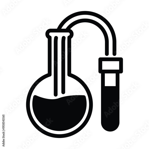 distillation solid icon vector design good for web or mobile app