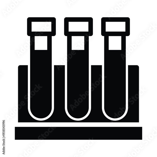 test tube rack solid icon vector design good for web or mobile app