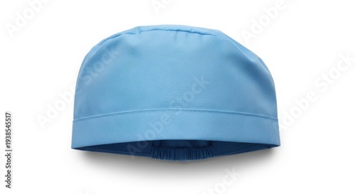 Light Blue Medical Scrub Cap and Surgical Hat Product Shot isolated on White Background