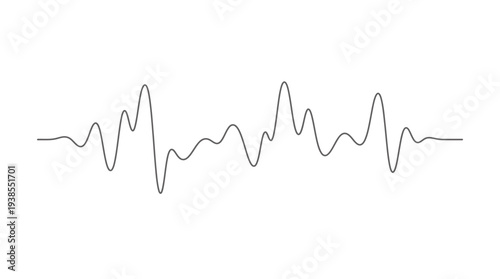 ECG heartbeat pulse wave graph.