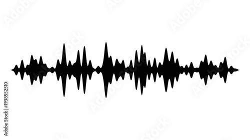 Sound wave pattern on white background.