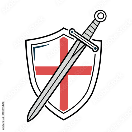 Sword and St. George Cross