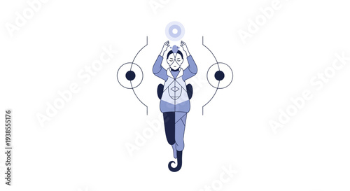 Futuristic Woman Holding Glowing Orb, Sci-Fi Concept Art