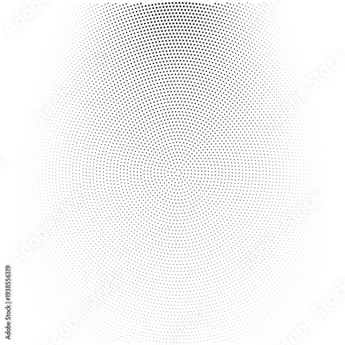 Black dots printed on white paper background