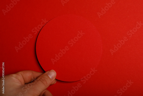 Abstract image of a hand ho...