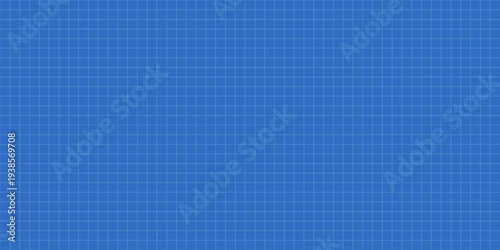 Blueprint graph paper background. Line grid pattern.