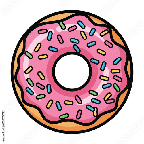 Donuts art dessert illustration image