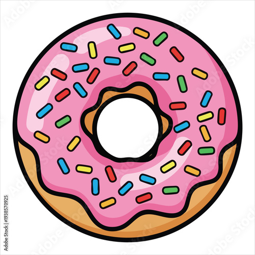 Donuts art dessert illustration image