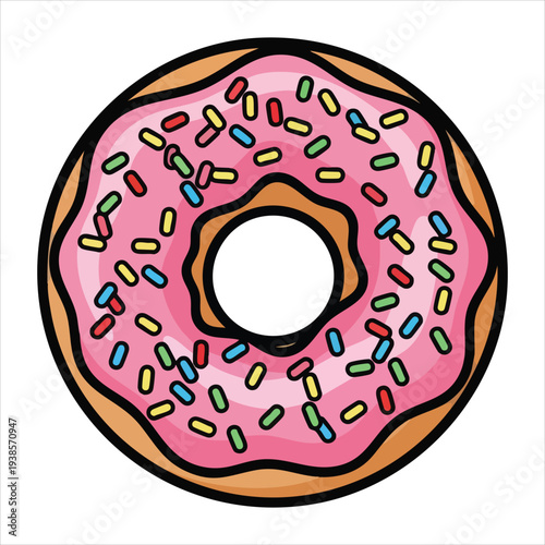 Donuts art dessert illustration image