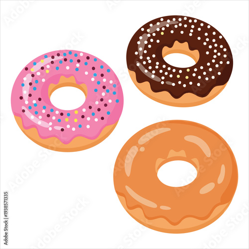 Donuts art dessert illustration image