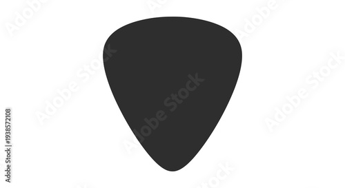 A minimalist depiction of a teardrop shape against a white background showcasing a dark silhouette high quality professional detailed