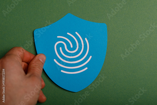 Secure concept with hand ho...