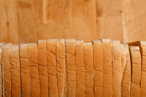 Close-up shot of sliced bre...