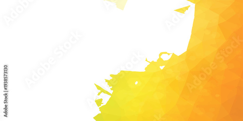 Abstract vector illustration featuring a fall nature background with yellow and orange paint splashes, floral maple leaves, and a gold foliage frame design for autumn season wallpaper