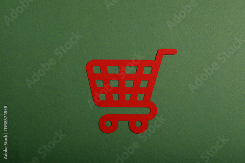 Abstract image of a red sho...