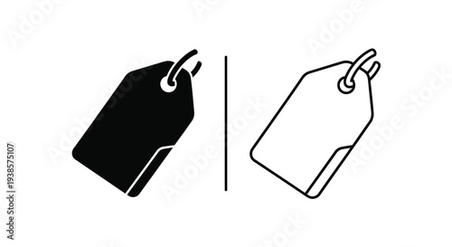 Modern minimalist price tags design Vector