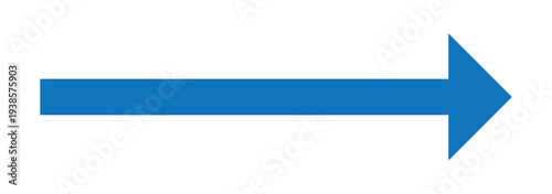 Vector-style long black arrow icon. Horizontal black arrow pointing to the right side. Vector style long arrow. Long blue arrowhead vector icon set. Isolated long blue arrow icon on white background