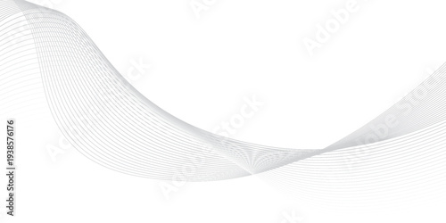 Abstract background wave lines flowing smooth curve shape mesh technology futuristic concept