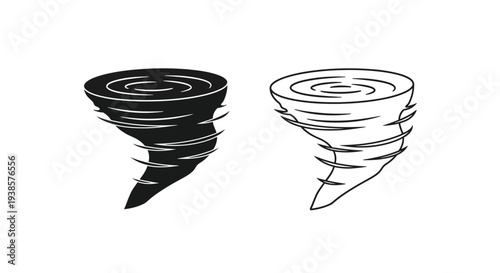 Tornado vortex illustration clipart Vector