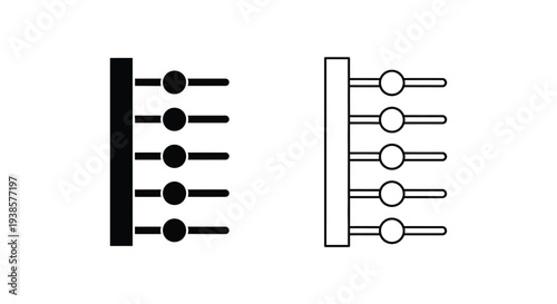 Modern toggle switches ui design Vector