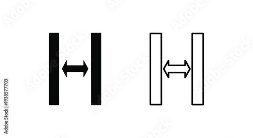 Abstract double arrows vector design Vector