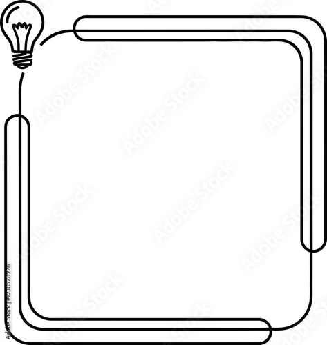 Innovative light bulb idea for creative business solutions