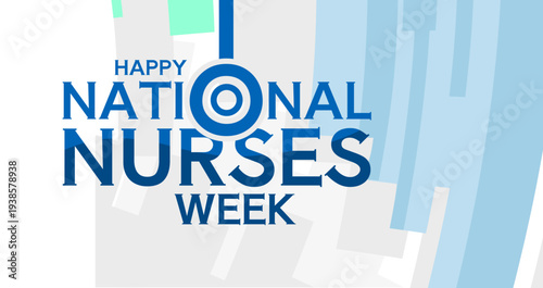 National nurses week, healthcare greeting card, banner -  vector illustration
