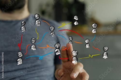 Concept image of a hand tou...