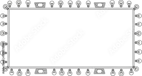 Creative concept with light bulbs and money for innovative business ideas