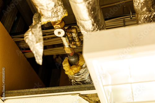 Detailed view of HVAC syste...