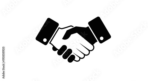 Handshake Icon Symbolizing Business Agreement.